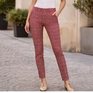 Anthropologie Cartonnier Charlie Ankle Trousers Rust Brown Size 4